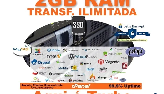 Hospedagem Site 10GB - Anual - Profissional + SSL Grátis