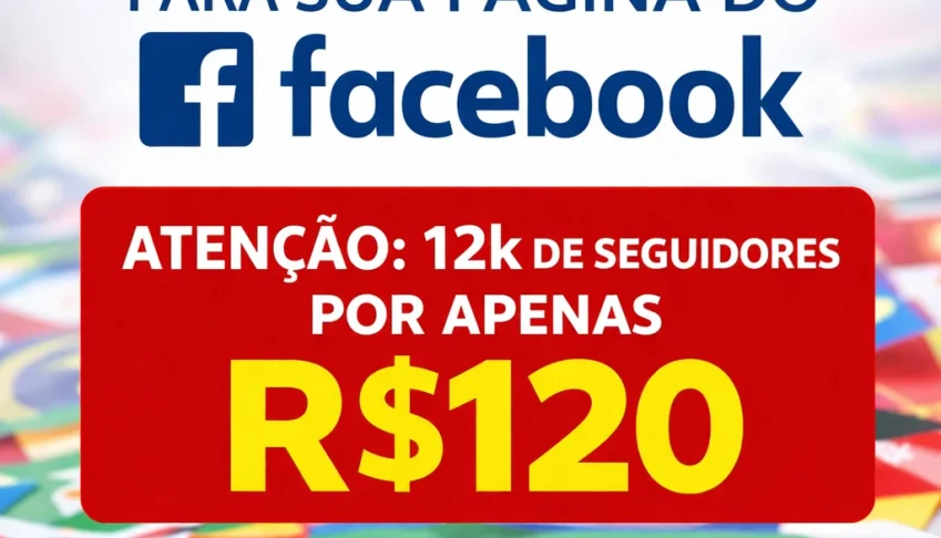 ✅12k de Seguidores para página do Facebook ♻️