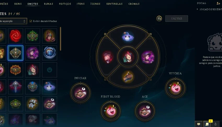 Conta lol Platina 1