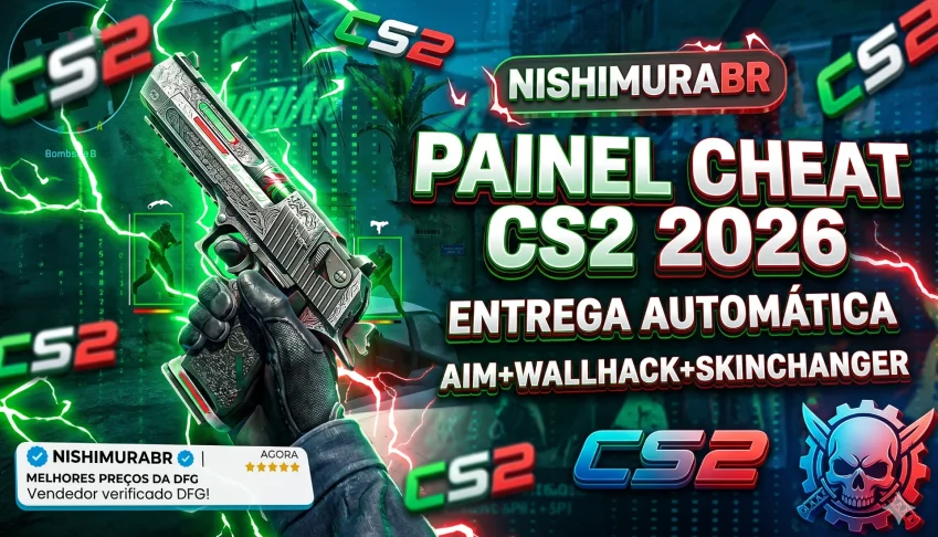 🟢 Painel Cs2 External | Aimbot + Esp + Skins [Vitalício]