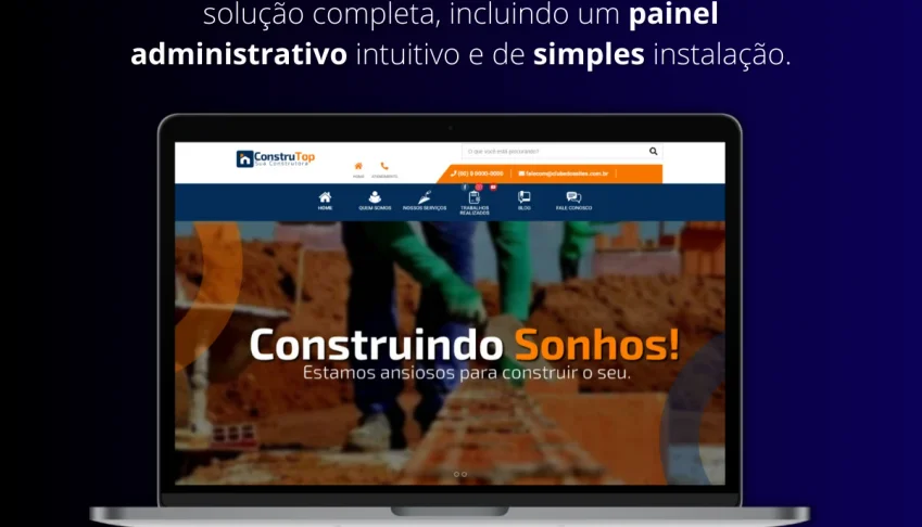 Script de Site de Construção com Painel Administrativo