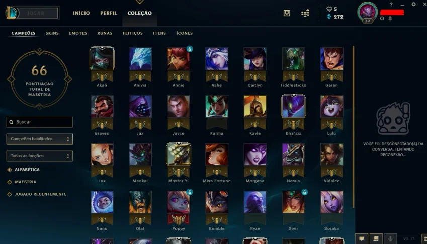 Vendo conta GOLD 3