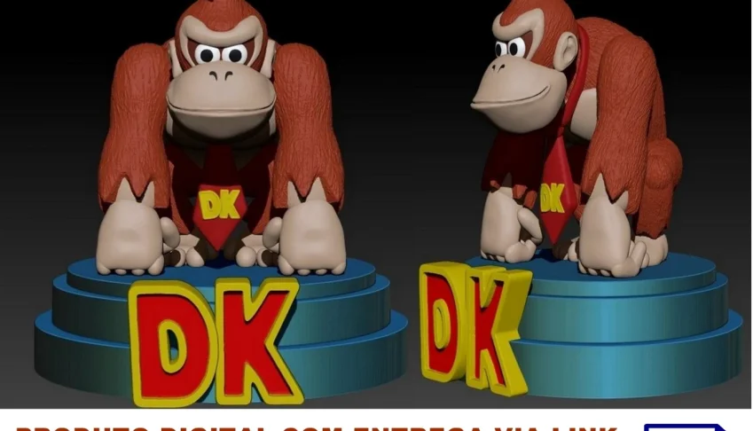 STL Para Impressão 3D - Donkey Kong