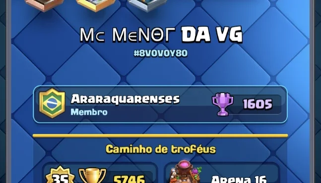 Conta arena 16 criada em 2016