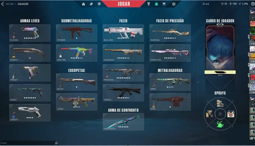 Conta Valorant  Full Skins Max Elo Imortal 2