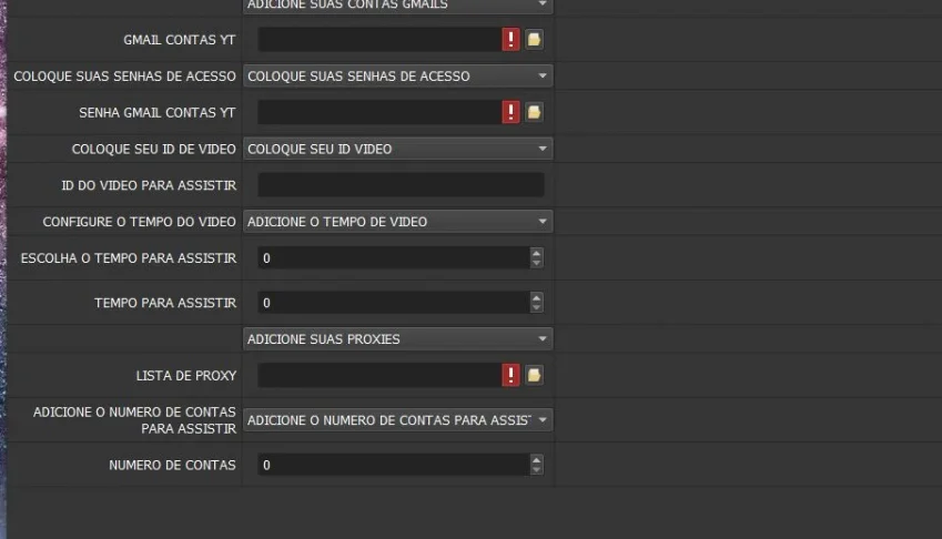 Novo programa YT Assiste videos com acesso de contas
