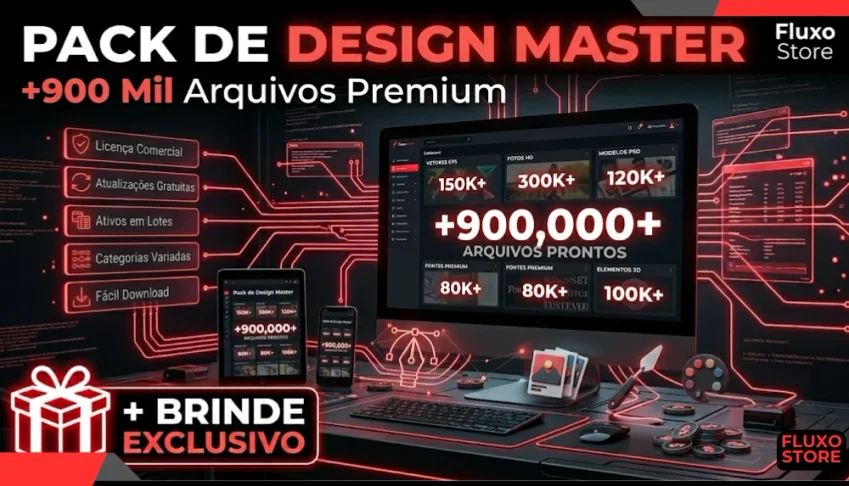 Pack de Design Master: +900 Mil Arquivos Premium