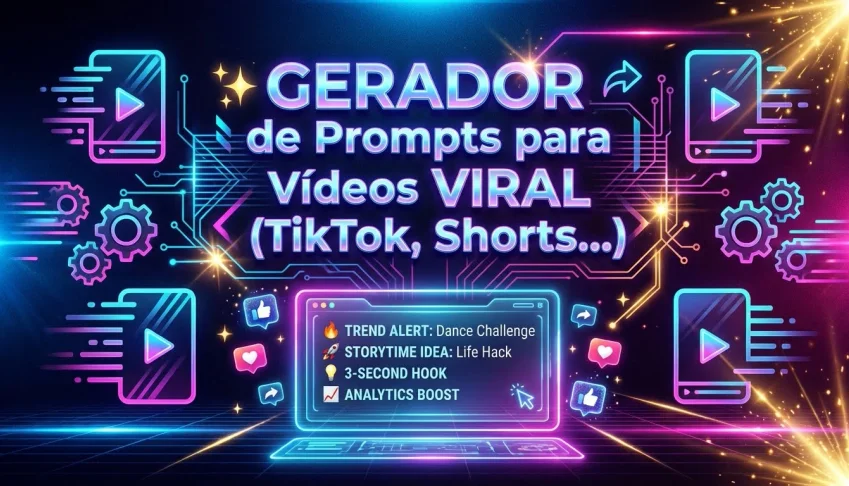 ✨ Gerador De Prompts Para Vídeos Viral ( Tiktok, Shorts... )