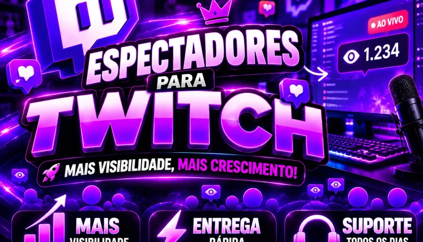 Twitch Espectadores em live – Entrega Imediata