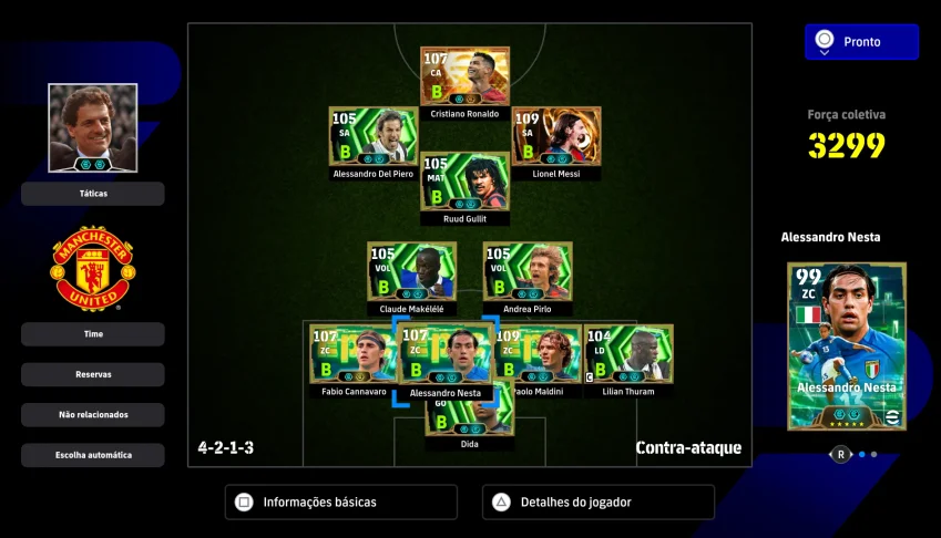 conta do efootball Playstation