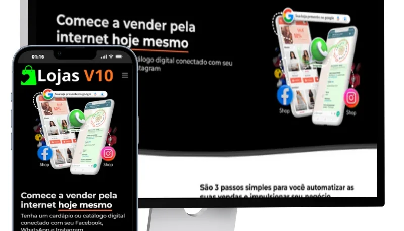 Script e Fonte – Sistema de Catálogo Digital Multi Lojas