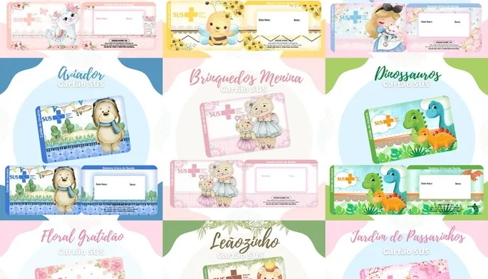 +250 Modelos Artes Cartão Sus Personalizado em Png, pdf e Mk