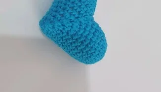 coração amigurumi