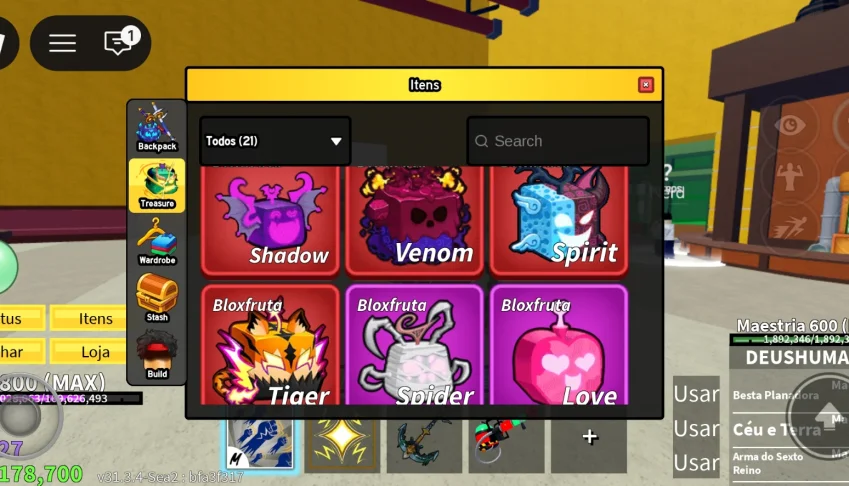 Conta De Blox Lv Max Cdk Shark Ancor Cdk E Ghod Humano