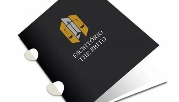 100 Pastas Econômicas Personalizadas 22 x 31 cm