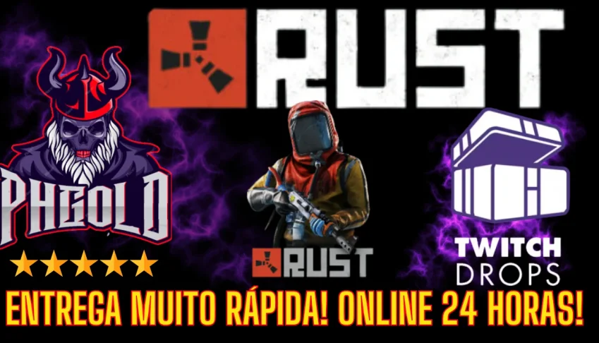 Rust Twitch / KICK Drops - TODOS OS DROPS - 24 Horas On 