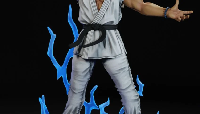 RYU filme stl 3d print street fighter