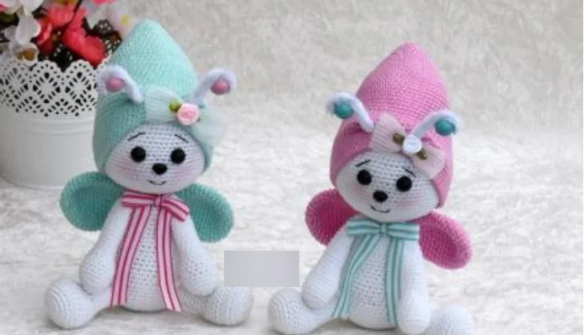Receita em PDF - Boneco de Asas Amigurumi