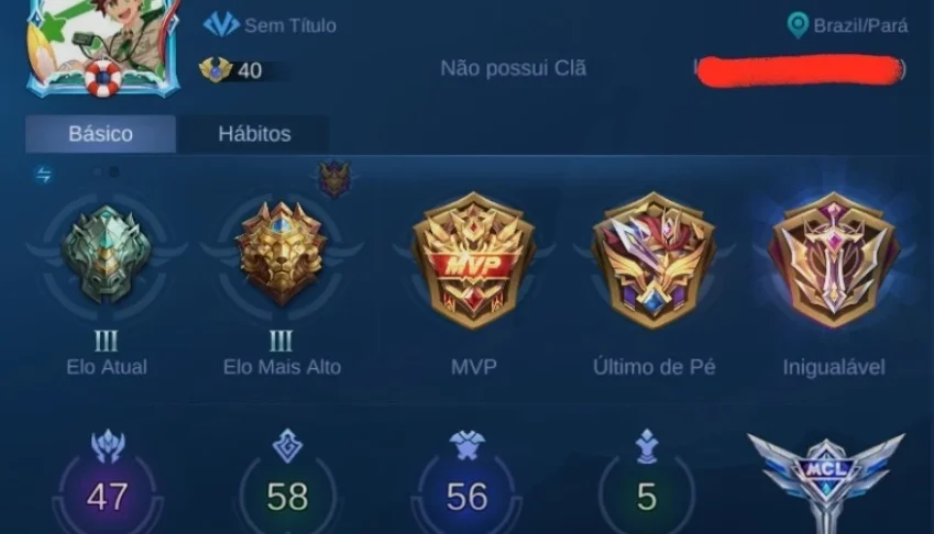 mobile legends conta barata 56 skin+troca de nick gratuita+