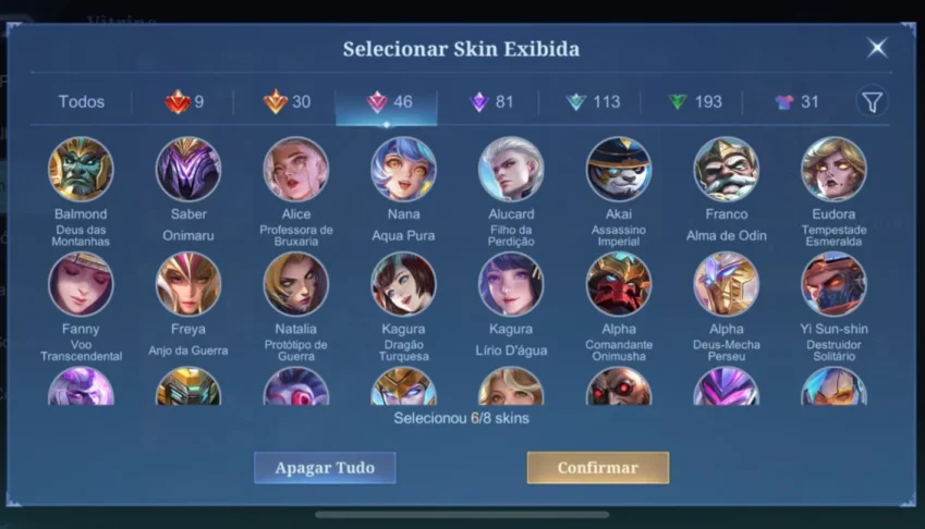 Conta FULL Gemada 503 SKINS. Pacote Ducati completo e outros