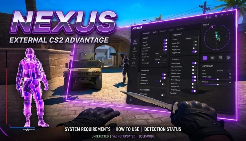 NEXUS External v1.2.1 [Lançamento] hack para cs 2 VITALICIO