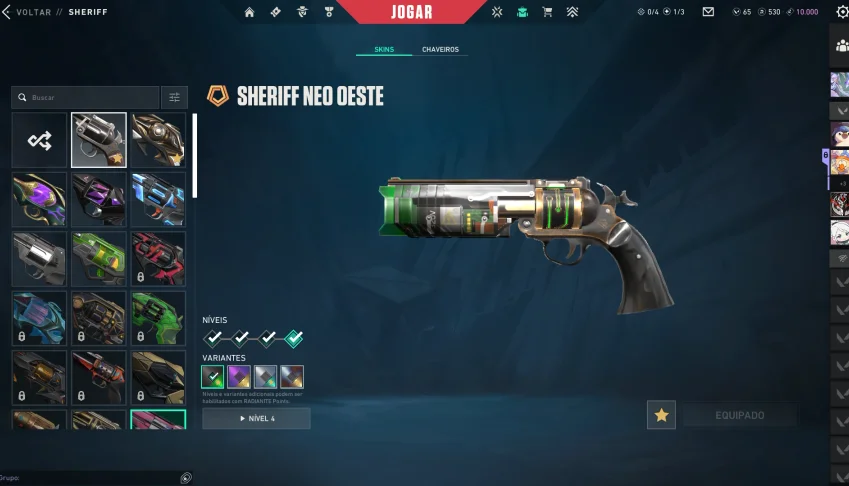 pra hj! conta valorant ascendente 1 muitas skins