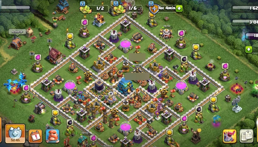 Conta Clash of Clans CV 12 Semifull - Acesso total 100%