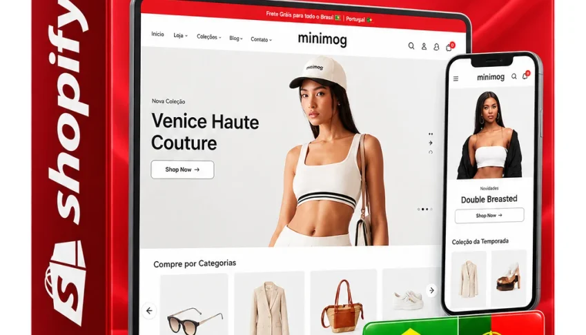 Tema Minimog Shopify Português + Chave de Ativação