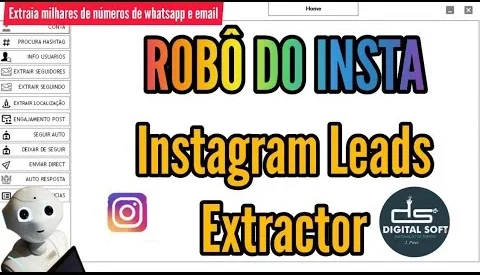 Extrator De Contato Instagram - Pc - (Instagram)