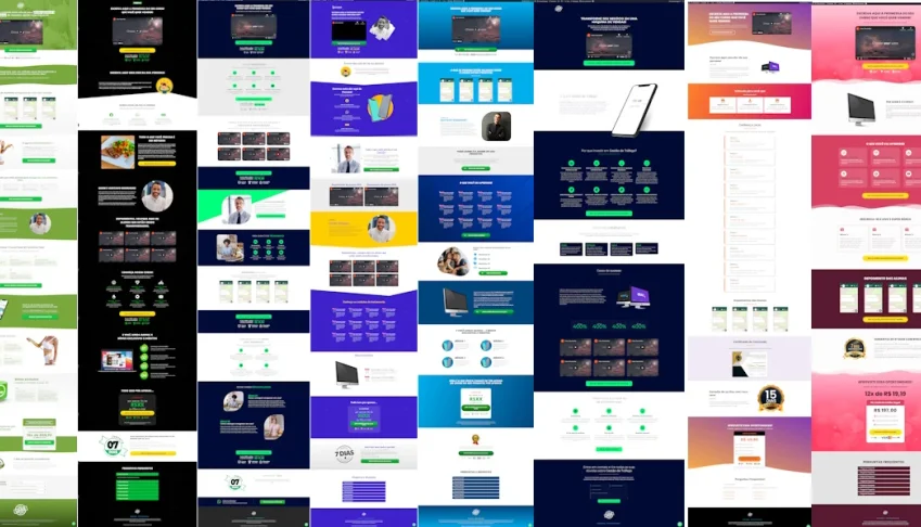 8 landinpages editáveis Elementor - Wordpress