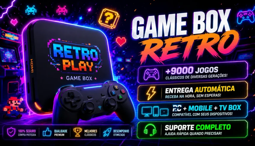 🎮 Pack Retrobox Vip | +9000 Jogos Clássicos