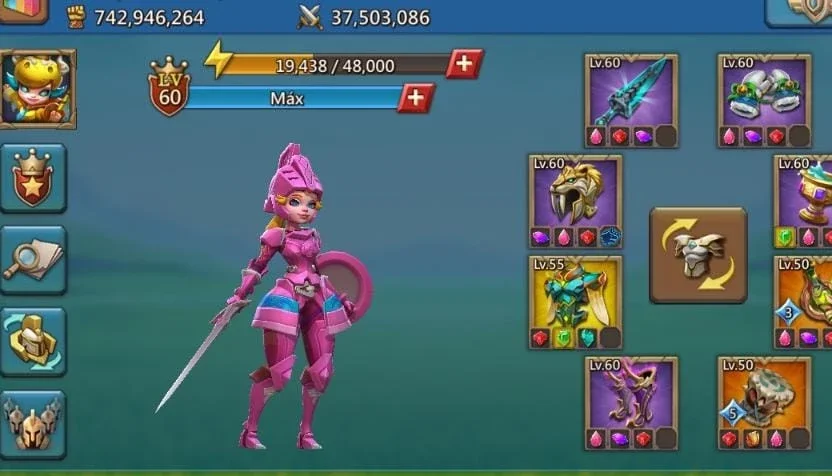 Trap rally Conta lords Mobile 740m poder 37m de kills
