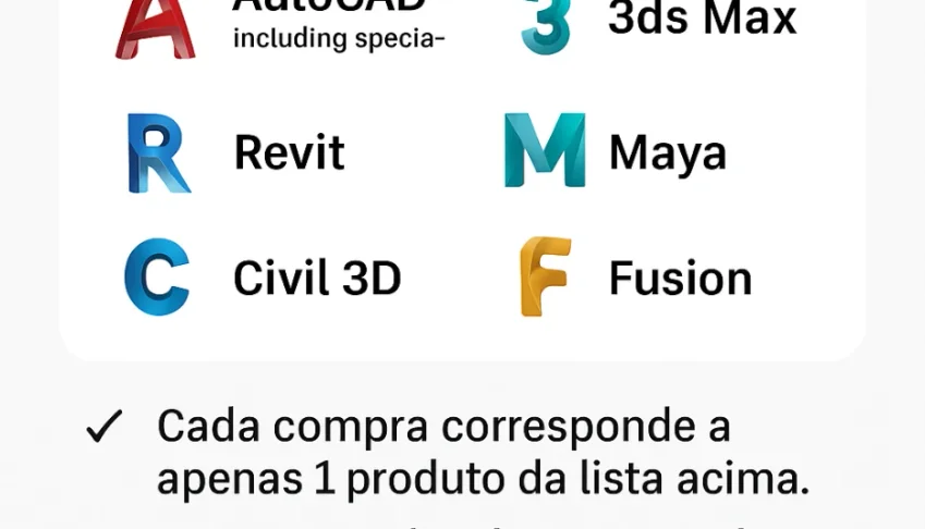 Autocad - Revit - Civil 3D por 3 anos -Lista no anuncio EDCP