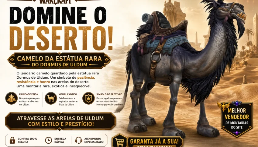 Montaria Wow - Camelo Cinza - Grey Riding Camel