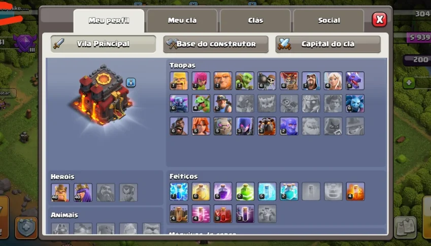 Chash of clans CV 10 Full barato