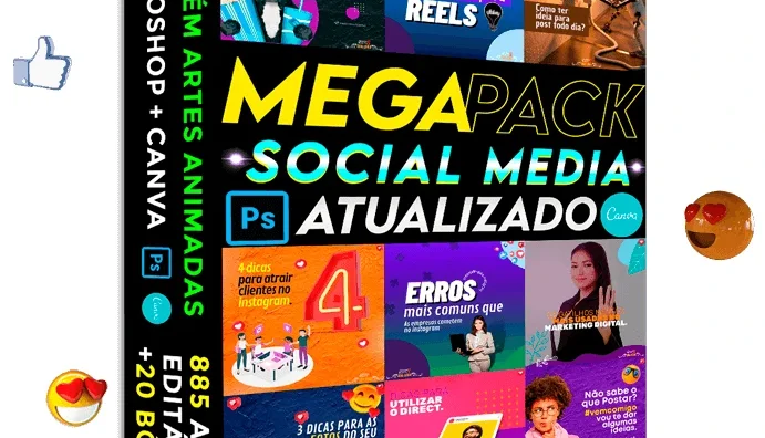 Pack Premium para Social Media Agências Design Auto 2024