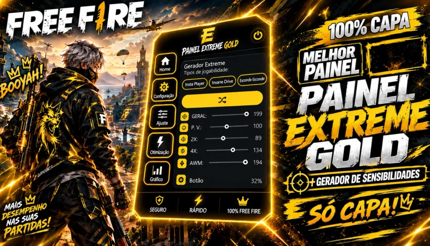 🚀Painel Extreme Gold + Gerador De Sensibilidades
