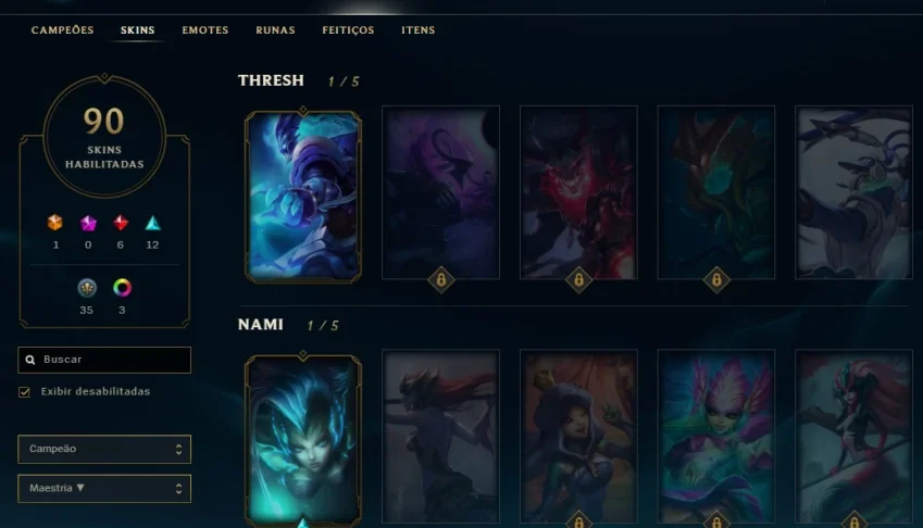 Conta de lol