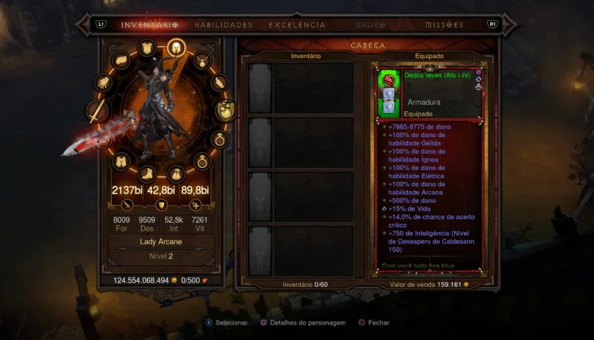 Diablo 3 Itens Build Arcanista