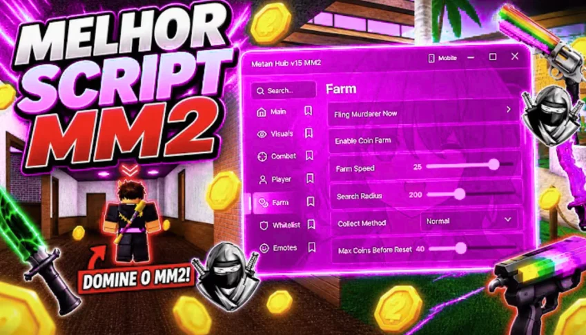 Script Murder Mystery 2| Atualizado Set| Matar Todos e +