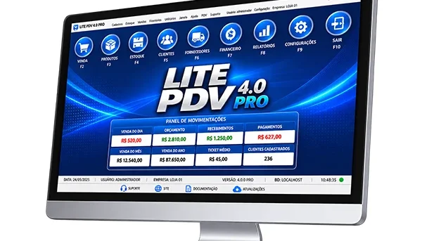 Lite PDV 4.0 com Pix Licença Mensal