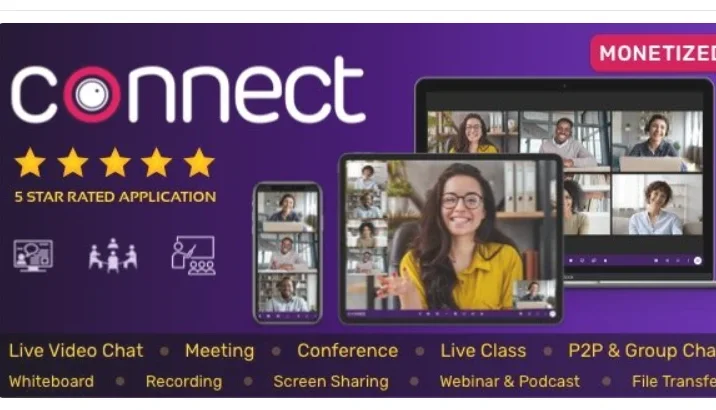 Connect – Live Video Chat, Conference, Live Class, Meeting