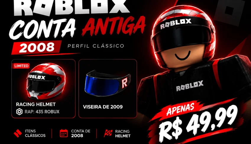 Conta de Roblox a venda 🎮 (2008) [Com um item Limited]