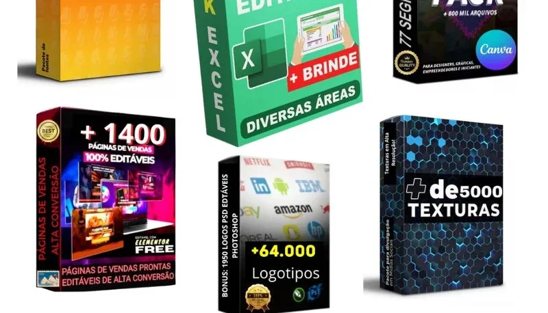 Super Pack +900 Mil Arquivos Editáveis, Atualização Mensal