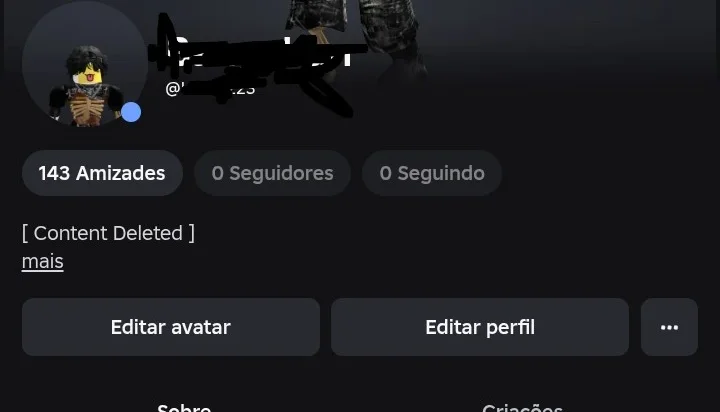 Vendo conta Roblox. • Mais de 4.000 Robux investidos