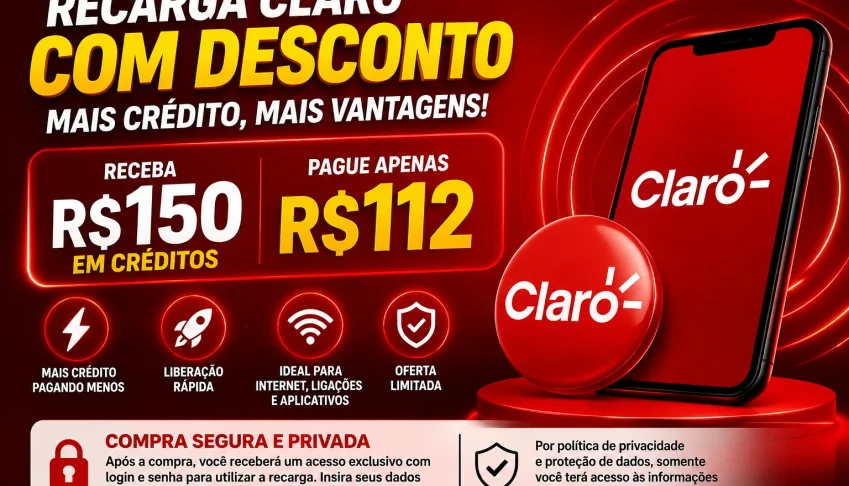 Recarga Claro Operadora Promoção