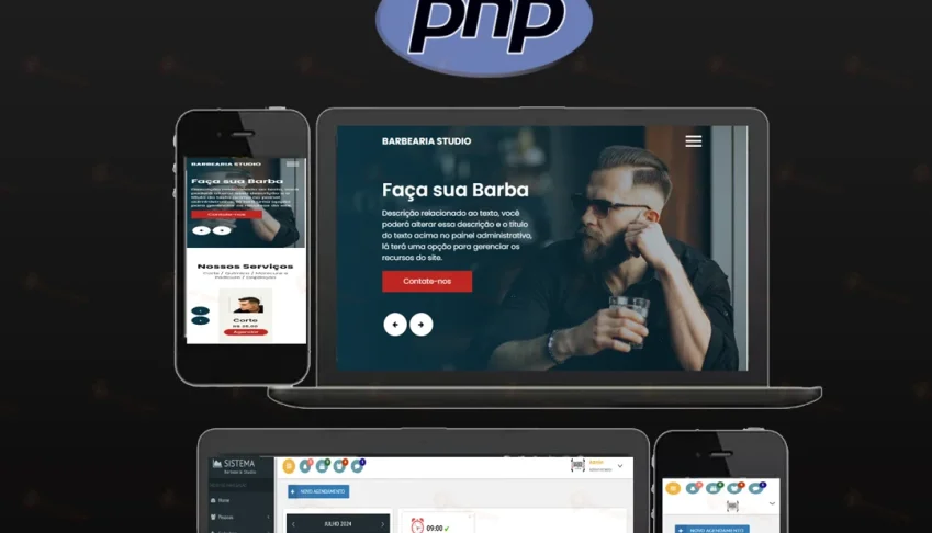 Script Agendamento E Gestão Para Barbearias Php + Fidelidade