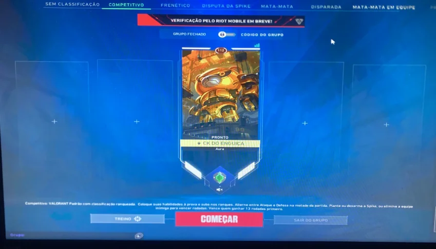 Conta Valorant Ascendente Com Skin (Ja Foi Radiante Ato 9)