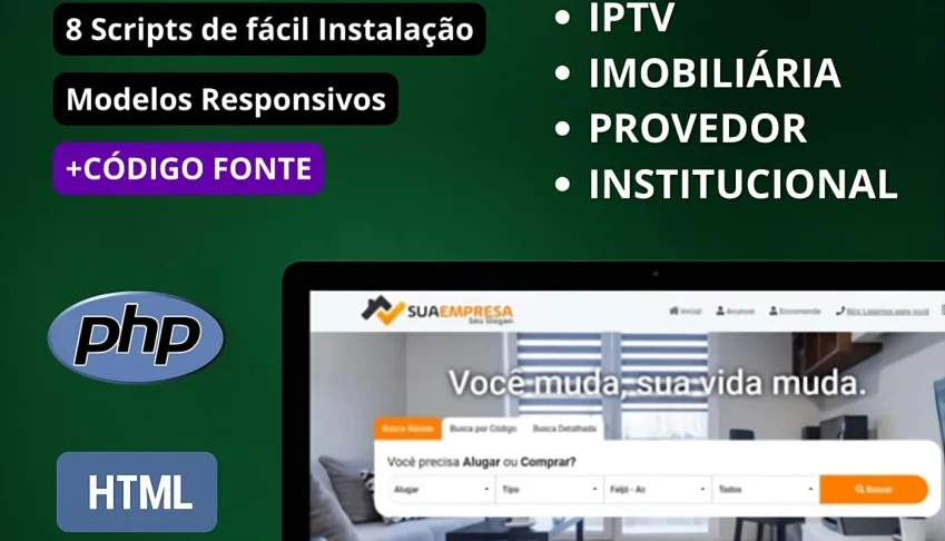 Pack com 74 Sites Profissionais Prontos