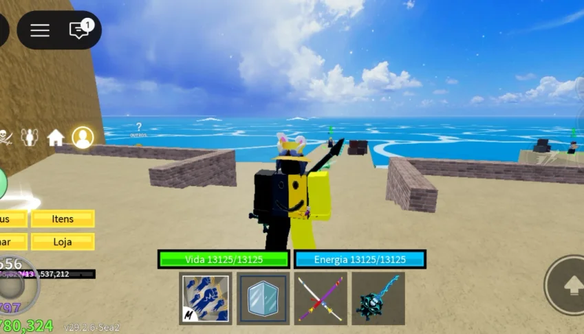 Roblox Blox fruit conta